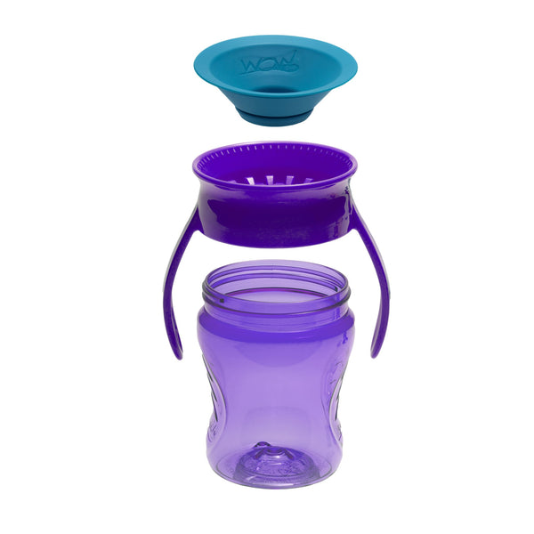 UBMOM ストローカップ PPSU 200ml パープル WOW CUP for Baby 360 Sippy Cup Twinpack - Pink/Purple 2 x, 7 oz
