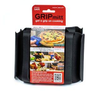 GRIPmitt® Silicone Kitchen & BBQ Mitt - BLACK, 2-pack