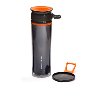 WOW GEAR 360° Double-Walled TRITAN™ Water Bottle - Orange, 20 OZ / 600 ml