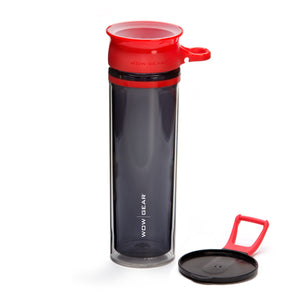 WOW GEAR 360° Double-Walled TRITAN™ Water Bottle - Red, 20 OZ / 600 ml