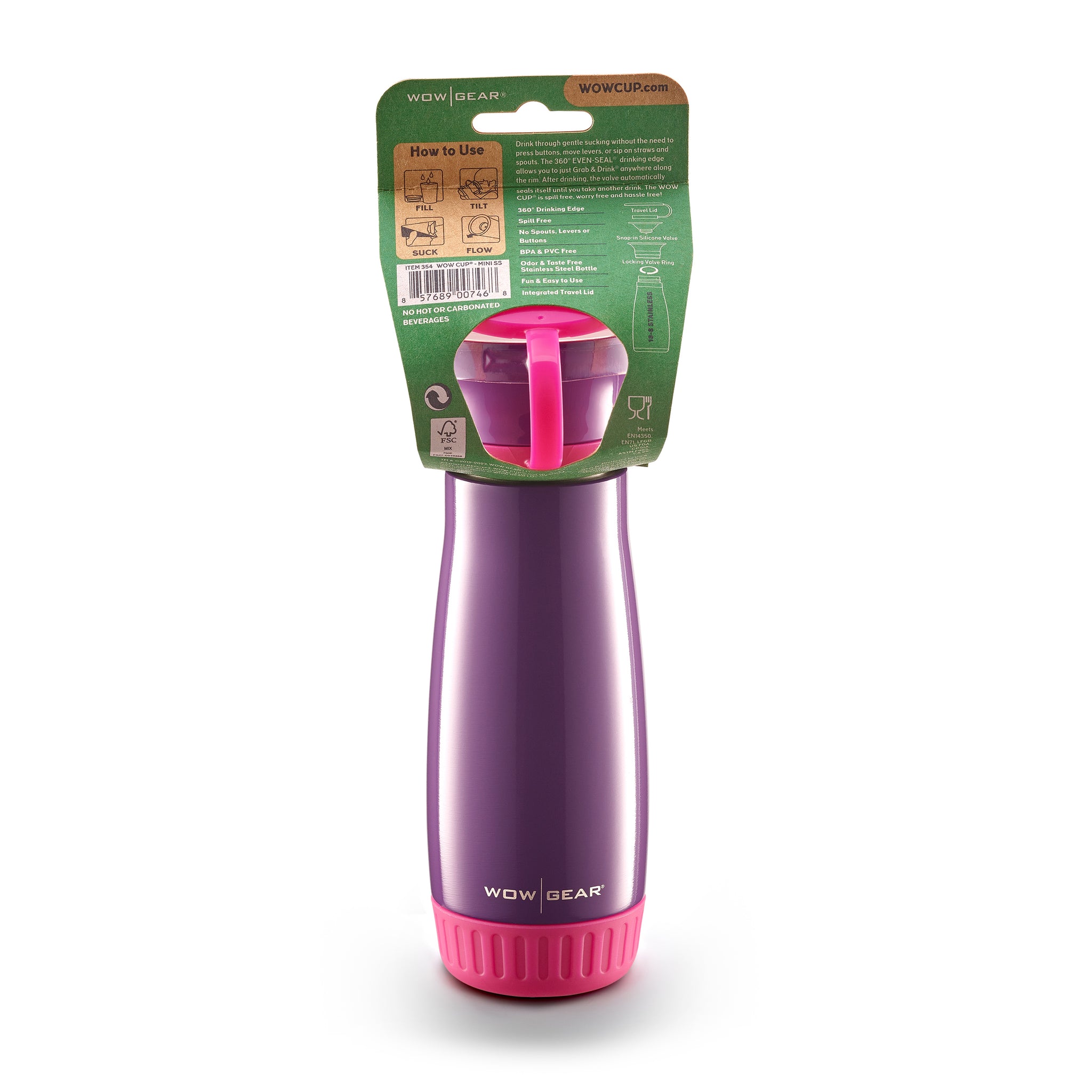 WOW CUP Mini Stainless Steel – Purple, 10 300 ml WOW GEAR