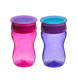WOW CUP for Kids 360 Drinking Cup Twinpack - Pink/Purple, 2 X 10 oz. /2 x 296 ml