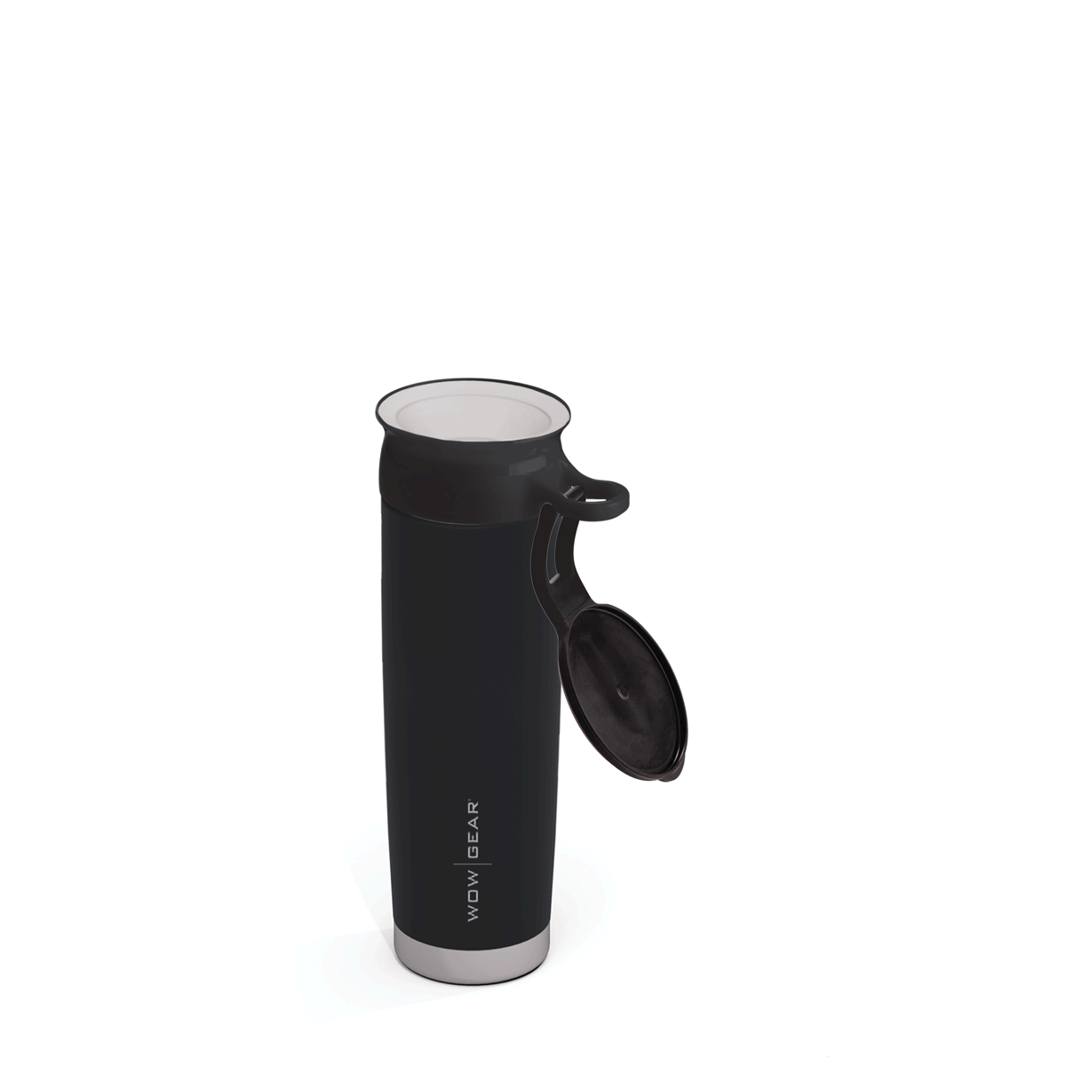 WOW GEAR 360° Double Walled Stainless Insulated Water Bottle - Black