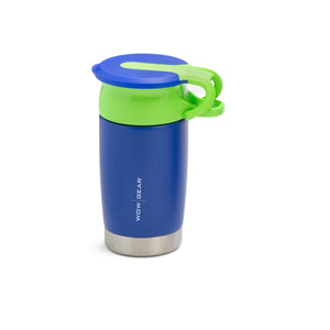 WOW KIDS 360° Sports Water Bottle - Double Walled Stainless Insulated 300 ML / 10 OZ - Blue