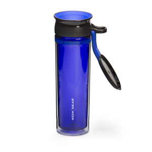 WOW GEAR 360° Double-Walled TRITAN™  Water Bottle - Blue, 20 OZ / 600 ml