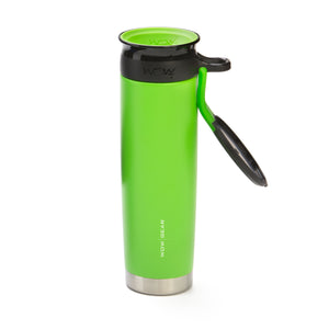 WOW GEAR 360° Double Walled Stainless Insulated Water Bottle - Green, 22 OZ / 650 ML