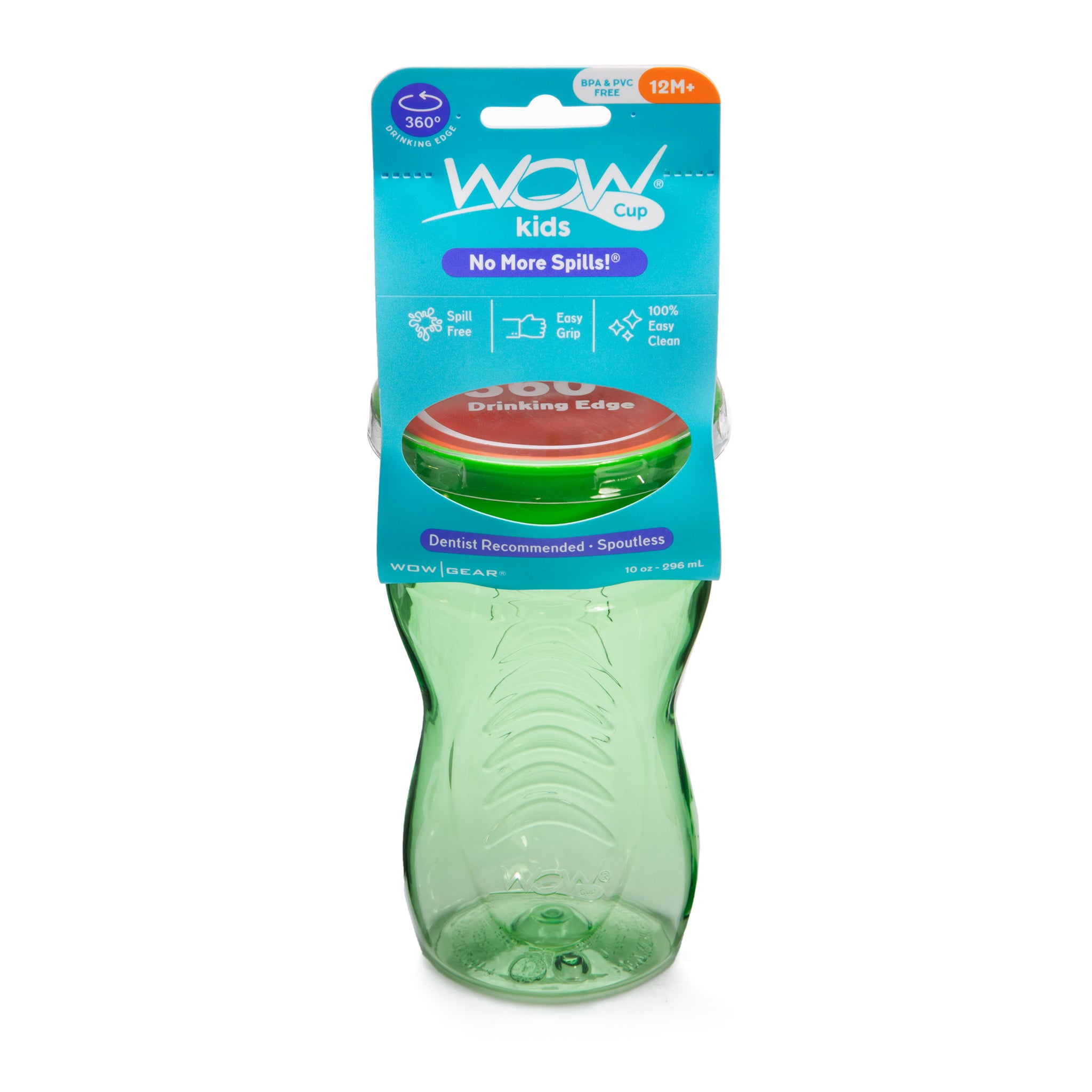 WOW CUP for Kids 360 Drinking Cup - Green, 10 oz. /296 ml - WOW GEAR