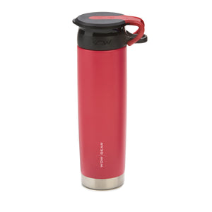 WOW GEAR 360° Double Walled Stainless Insulated Water Bottle - Red, 22 OZ / 650 ML