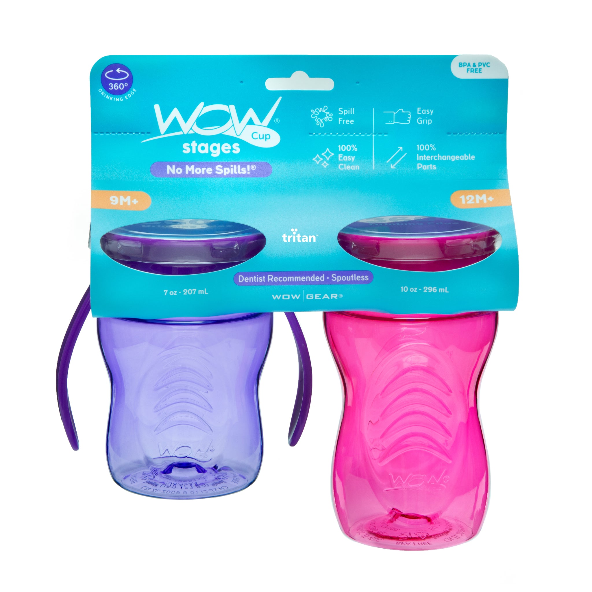 Wow Cup Wow Cup for Kids Original 360 Sippy Cup (Assorted Colors) Pink 