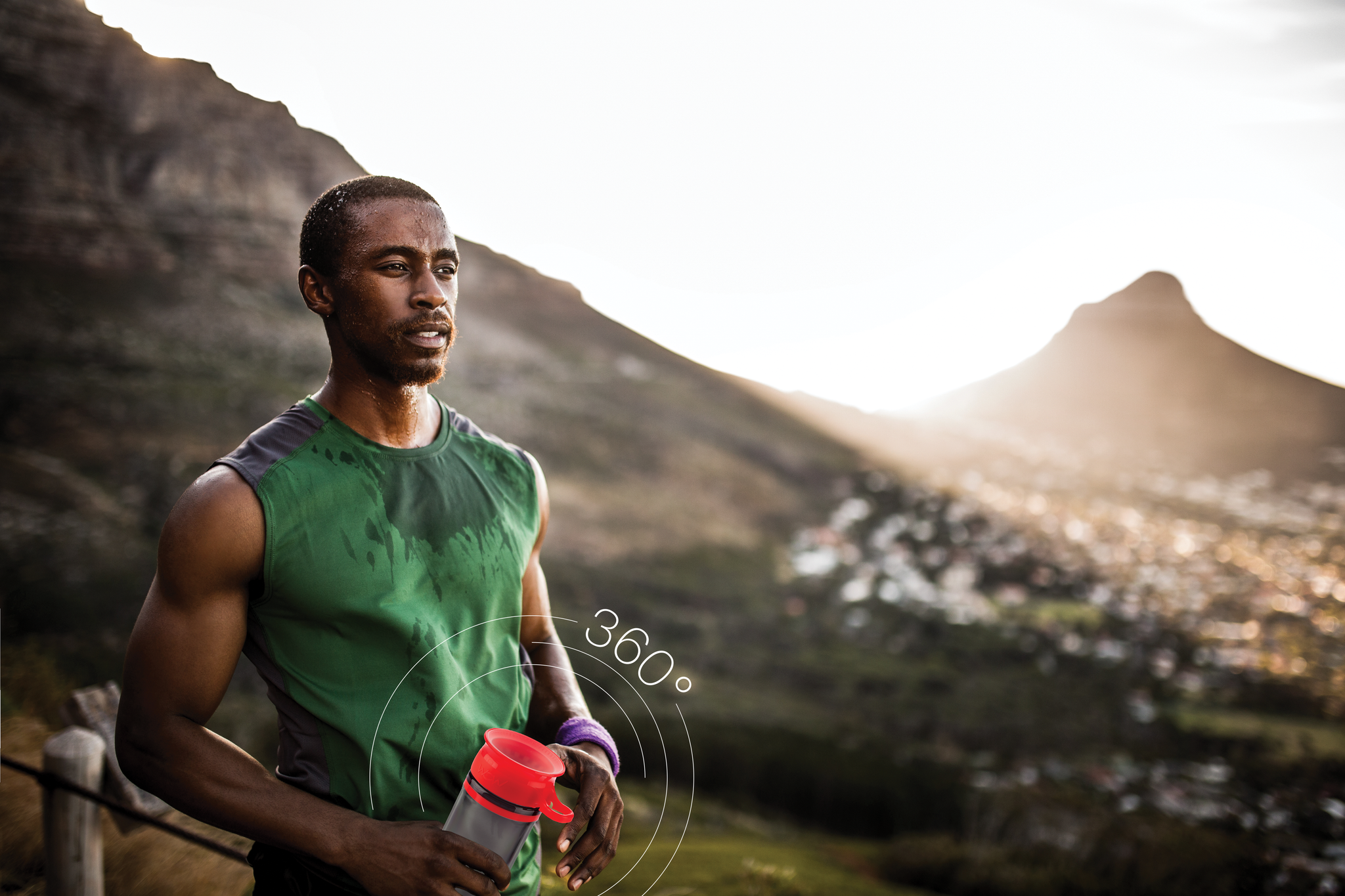 WOW GEAR 360° Double-Walled TRITAN Water Bottle